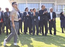 بازدید وزیر ورزش و جوانان از زمین گلف مجموعه ورزشی سرزمین ایرانیان(آیلند)