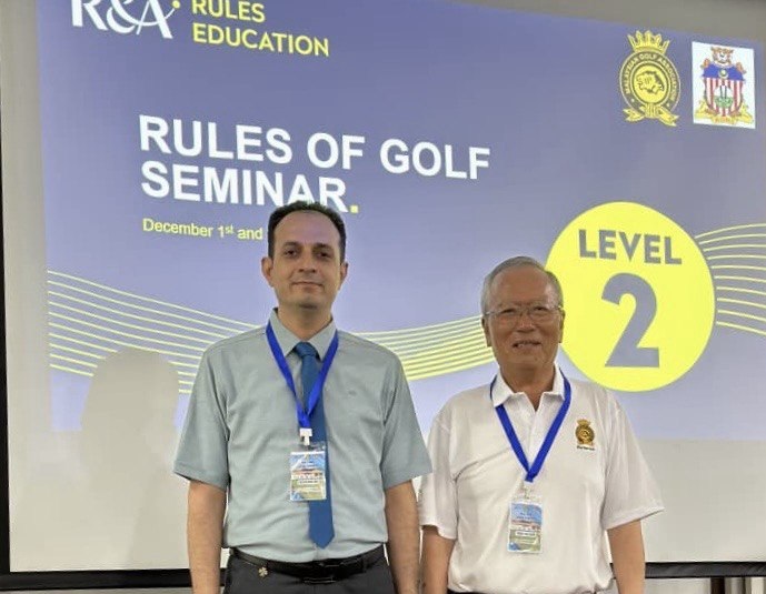 مارشال سوپرلیگ گلف ایران گواهینامه داوری درجه 2 بین‌المللی گرفت